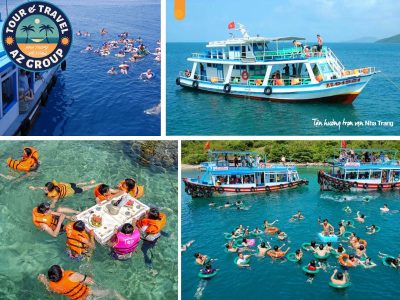 Khám phá biển Nha Trang bằng tàu gỗ