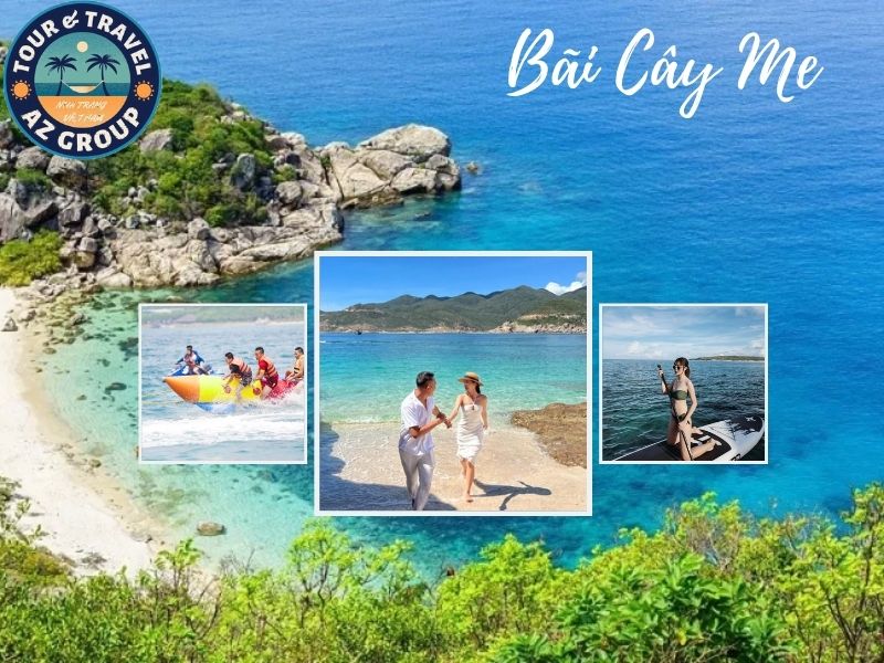 Tham gia các hoạt động vui chơi biển tại bãi Cây Me