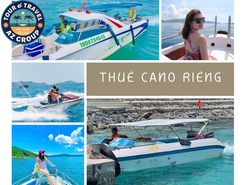 Tự do tham quan khi thuê cano riêng