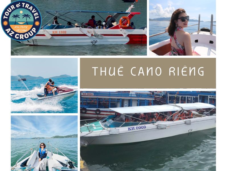 Tự do tham quan khi thuê cano riêng