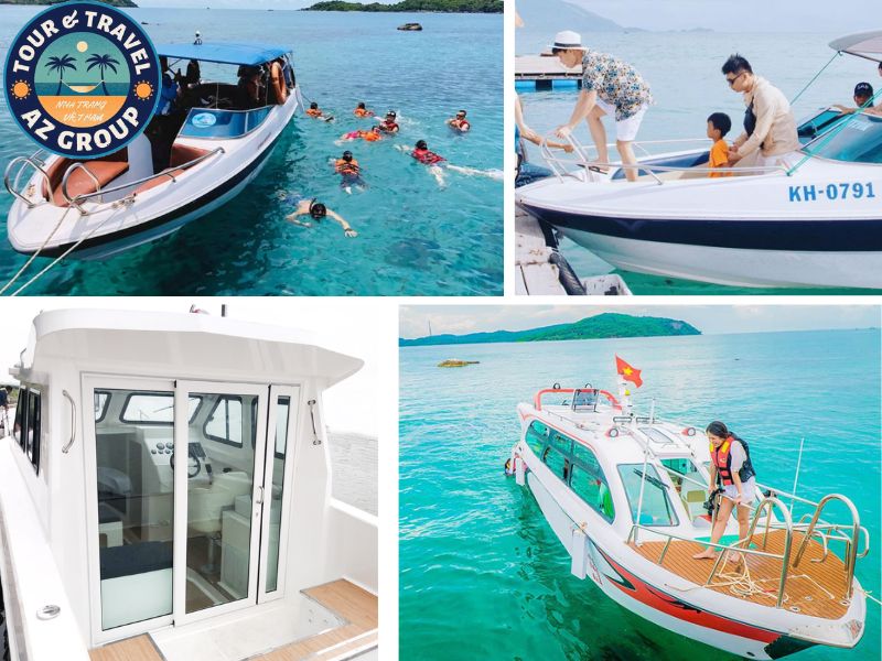 cho thuê cano Nha Trang Trang bị cano hiện đại, đảm bảo an toàn tối đa trên biển