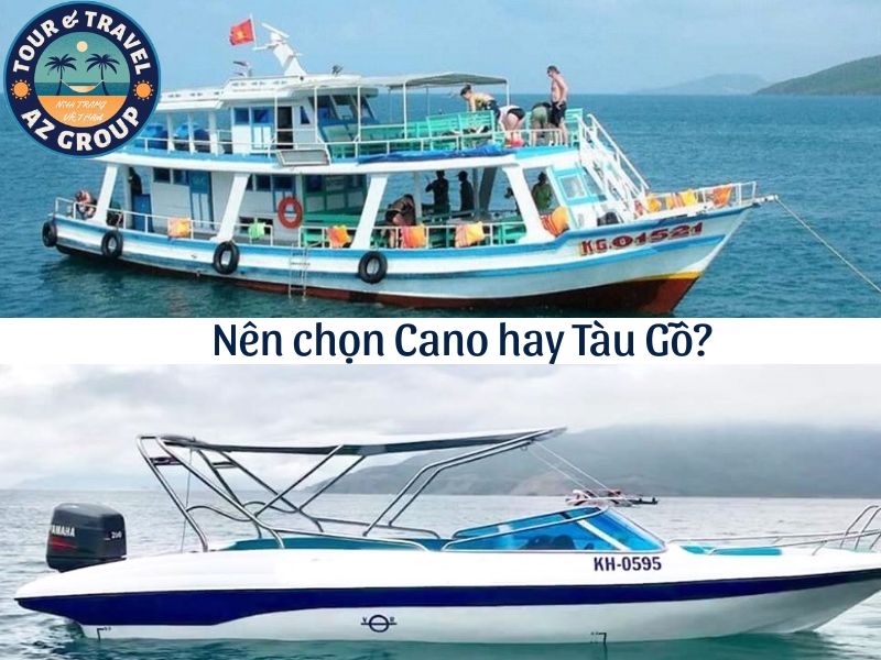cho thuê cano Nha Trang Nên chọn Cano hay Tàu Gỗ khi khám phá Nha Trang?