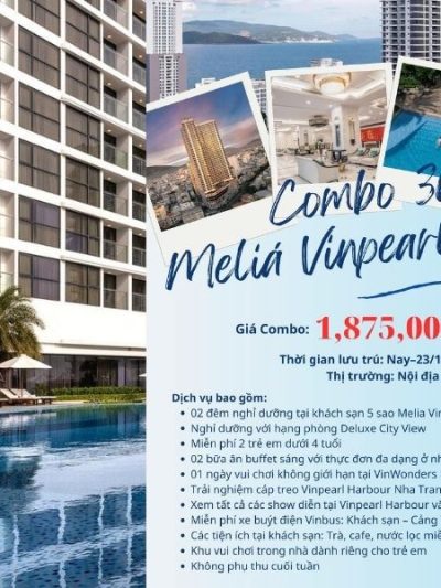 Làm mới kỳ nghỉ với Combo 3N2Đ Melia Vinpearl Nha Trang Empire