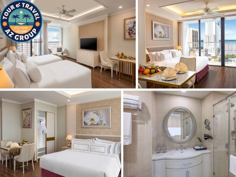 Combo 3N2D Melia Vinpearl Nha Trang Empire Hạng phòng Deluxe cho gia đình nhỏ yêu thích sự tối giản