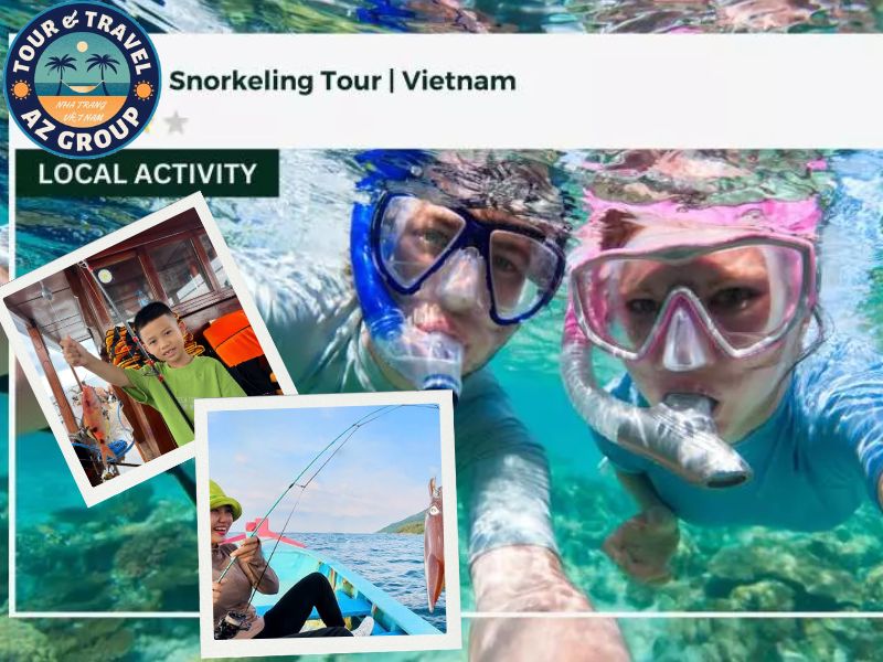 Làm mới kỳ nghỉ với Tour Snorkeling & Câu Cá - Mực