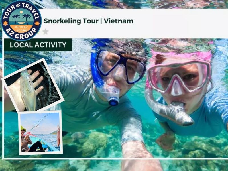 Tour Snorkeling & Câu Cá - Mực Làm mới kỳ nghỉ với Tour Snorkeling & Câu Cá, Mực