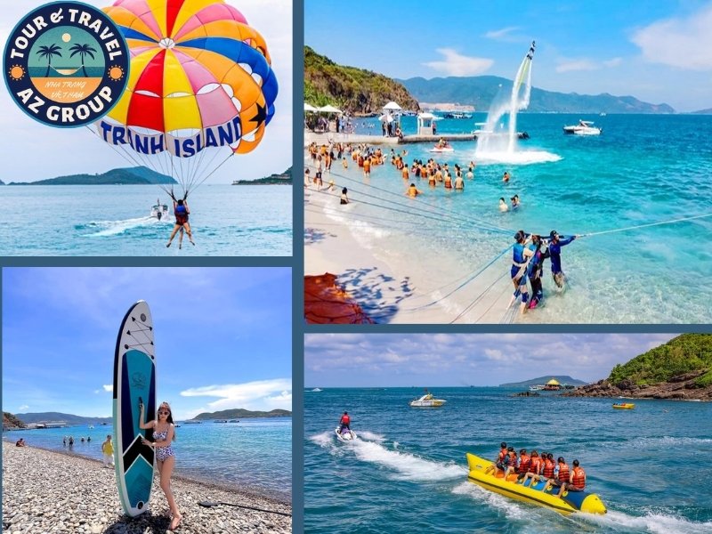 Thử sức với các bộ môn thể thao trên biển tại bãi Tranh